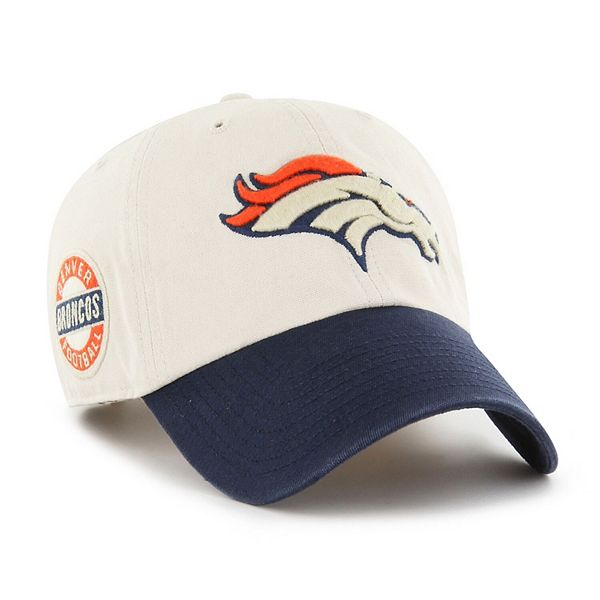 Men's '47 White Denver Broncos Clean Up Adjustable Hat