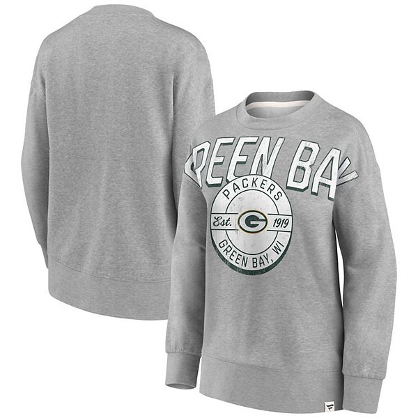 Women's Fanatics Branded Heathered Gray Green Bay Packers Jump ...