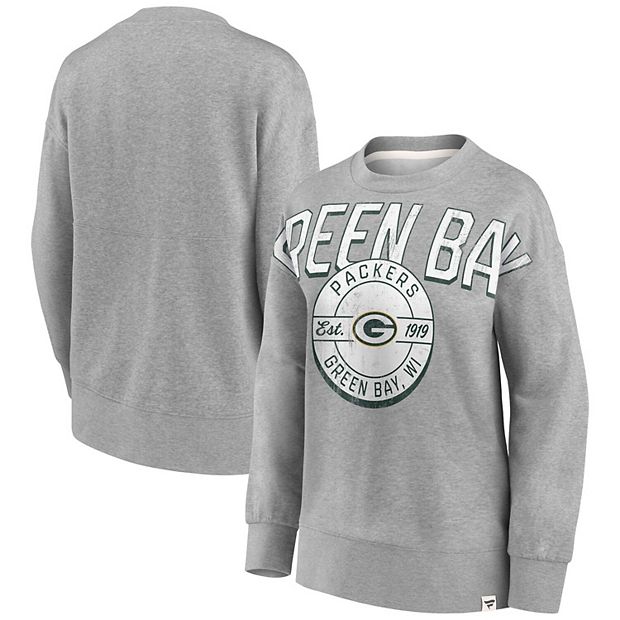 Men's Fanatics Branded Heathered Gray/Green Green Bay Packers By