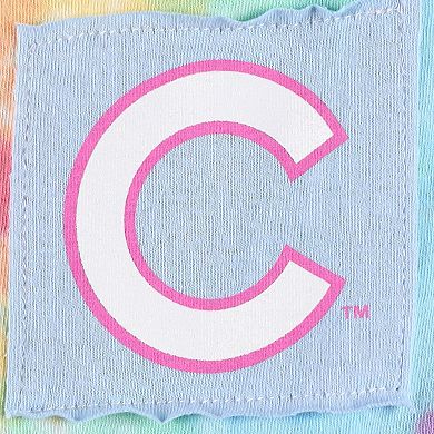 Women's Refried Apparel White Chicago Cubs Tie-Dye Tank Top Dress