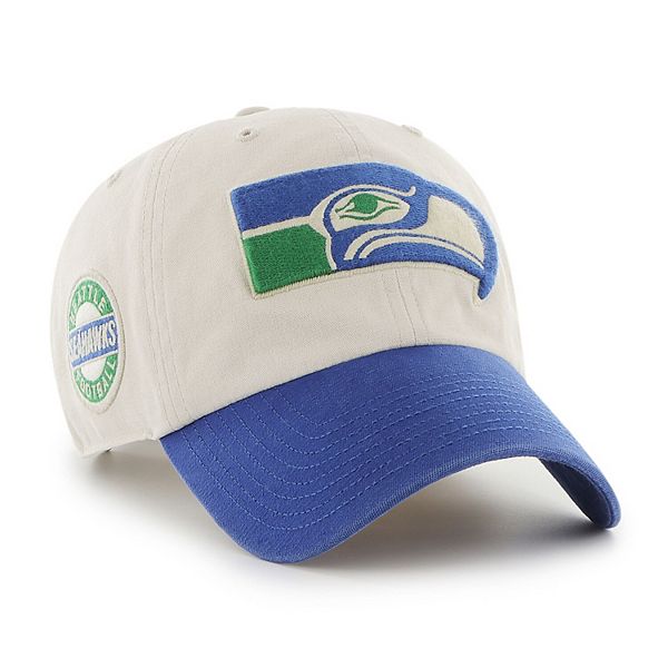 '47 Men's Seattle Seahawks Clean Up Throwback Royal Adjustable Hat