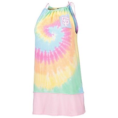 Women's Refried Apparel White San Francisco Giants Tie-Dye Tank Top Dress