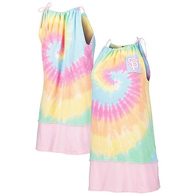 Women's Refried Apparel White San Francisco Giants Tie-Dye Tank Top Dress