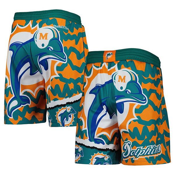 Mitchell & Ness Miami Dolphins Jumbotron 2.0 Sublimated Shorts Orange