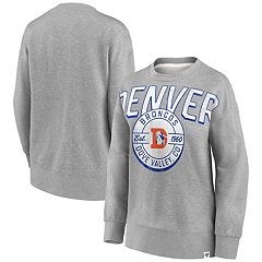 Women's '47 Heather Gray Denver Broncos Upland Bennett Pullover Hoodie Size: Small