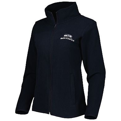 Women's Dunbrooke College Navy Seattle Seahawks Hayden Polar Full-Zip Jacket