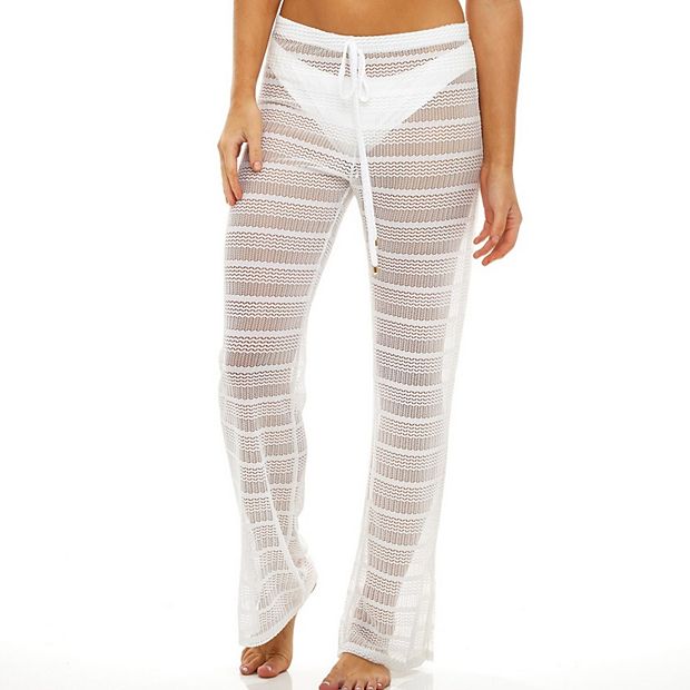 White pants swim cover on sale up