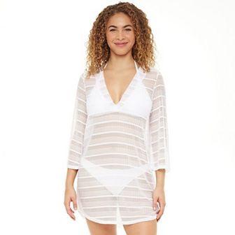 Women's Jordan Taylor Bell-Sleeve Swim Cover-Up Tunic
