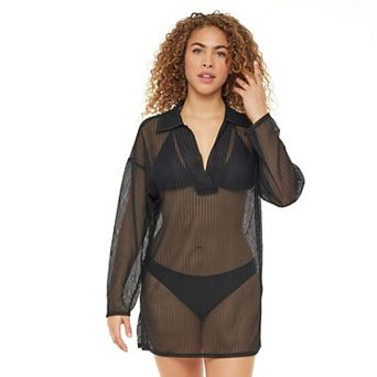 Women's Jordan Taylor Polo Collar Swim Cover-Up Tunic