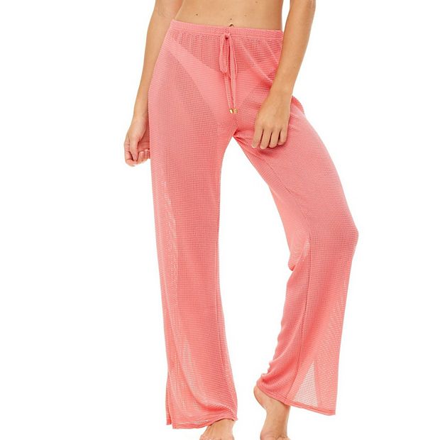 Women's Pink Swim Coverup Pants