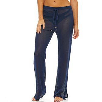 Women's Jordan Taylor Textured Mesh Swim Cover-Up Pants