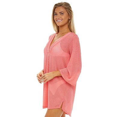 Women's Jordan Taylor Bell-Sleeve Swim Cover-Up Tunic