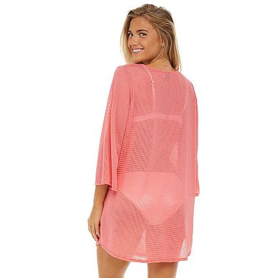 Women's Jordan Taylor Bell-Sleeve Swim Cover-Up Tunic