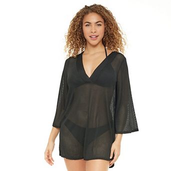 Women's Jordan Taylor Bell-Sleeve Swim Cover-Up Tunic