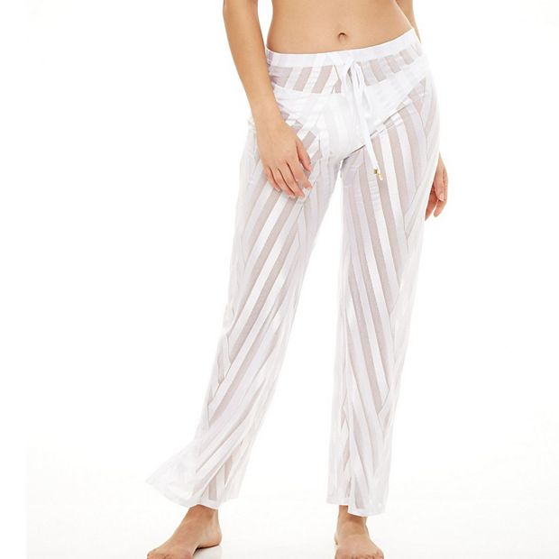 Sheer swim pants cover 2024 up