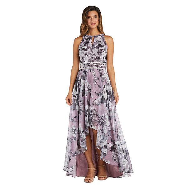 Women's R&M Richards Embellished Floral High-Low Dress