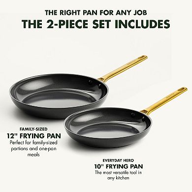 GreenPan Reserve Hard-Anodized Nonstick Ceramic Frypan Skillet Set