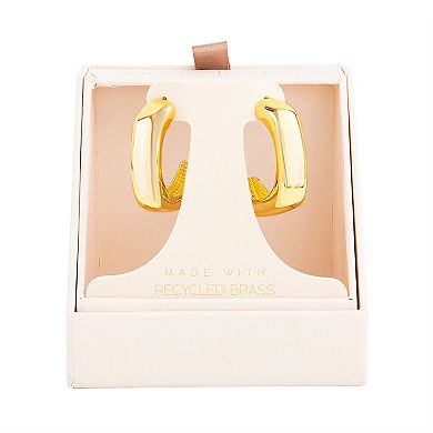 Paige Harper 14k Gold Over Recycled Brass Chunky C-Hoop Earrings