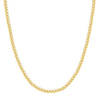 Paige Harper 14k Gold Over Recycled Brass Bead Chain Necklace
