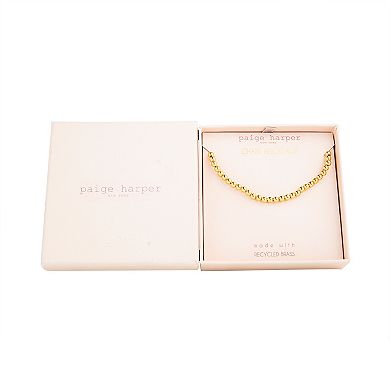 Paige Harper 14k Gold Over Recycled Brass Bead Chain Necklace