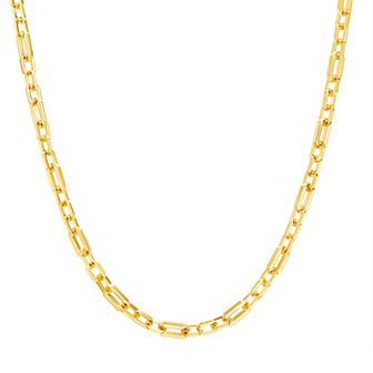 Paige Harper 14k Gold Over Recycled Brass Paper Clip Link Necklace