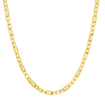 Paige Harper 14k Gold Over Recycled Brass Paper Clip Link Necklace