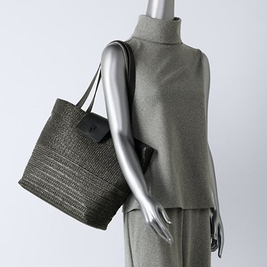 Simply Vera Vera Wang Straw Tote Bag