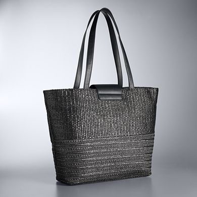 Simply Vera Vera Wang Straw Tote Bag