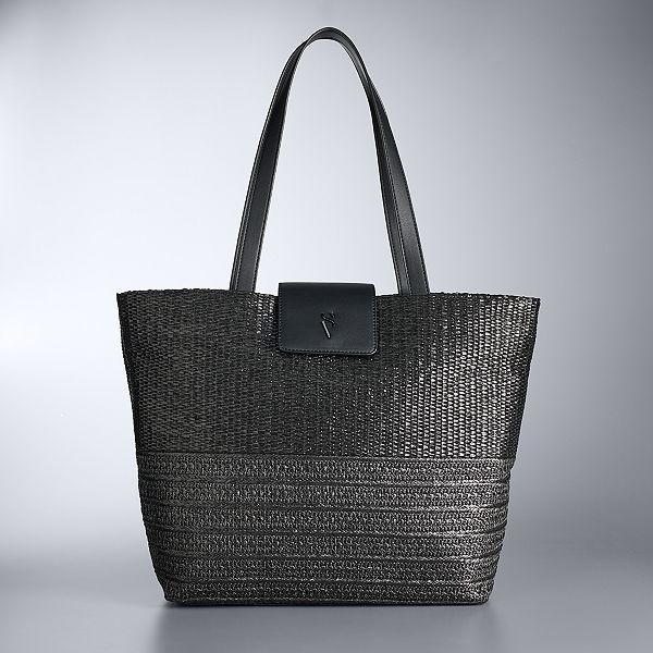 Simply Vera Vera Wang Straw Tote Bag