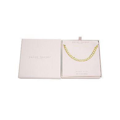 Paige Harper 14k Gold Over Recycled Brass Curb Chain Necklace
