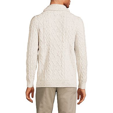 lands end shawl collar sweater