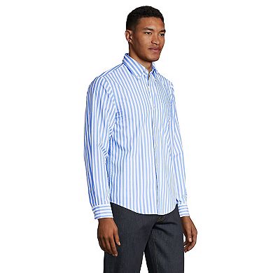 Men's Lands' End Traditional-Fit Essential Lightweight Poplin Shirt