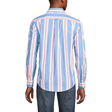 Men's Lands' End Traditional-Fit Essential Lightweight Poplin Shirt