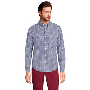 Men's Lands' End Traditional-Fit Essential Lightweight Poplin Shirt
