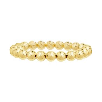 Paige Harper 14k Gold Over Recycled Brass 8mm Bead Stretch Bracelet