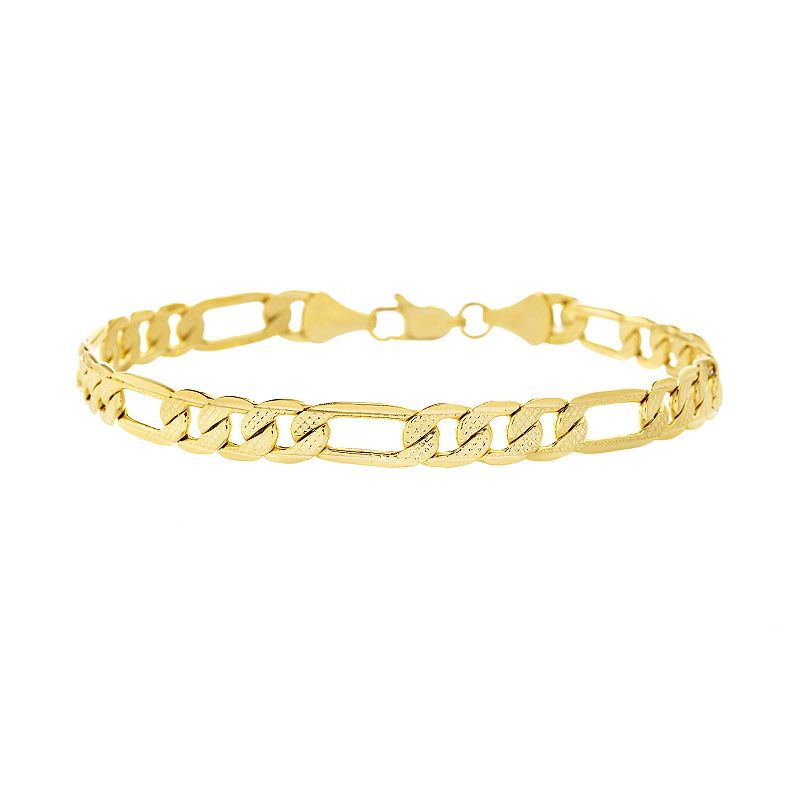 Paige Harper 14k Gold Over Recycled Brass Figaro Chain Bracelet, Womens, 