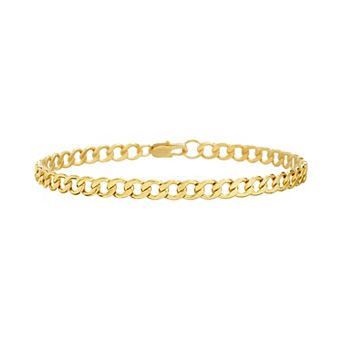 Paige Harper 14k Gold Over Recycled Brass Curb Chain Bracelet