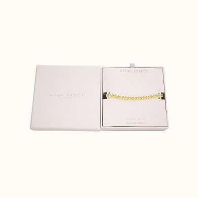 Paige Harper 14k Gold Over Recycled Brass Curb Chain Bracelet