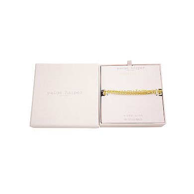 Paige Harper 14k Gold Over Recycled Brass Layered Chain Bracelet