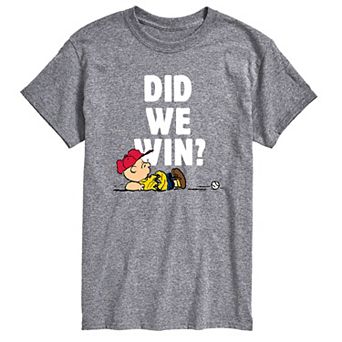 Big & Tall Peanuts Did We Win Tee