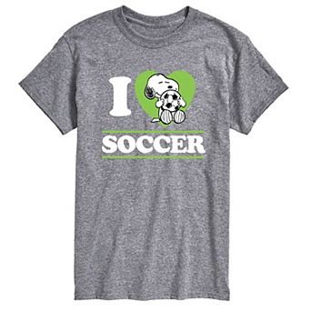 Big & Tall Peanuts I Love Soccer Tee