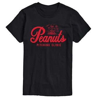 Big & Tall Peanuts Pitching Clinic Tee