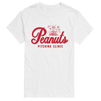 Big & Tall Peanuts Pitching Clinic Tee