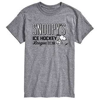 Big & Tall Peanuts Ice Hockey League Tee