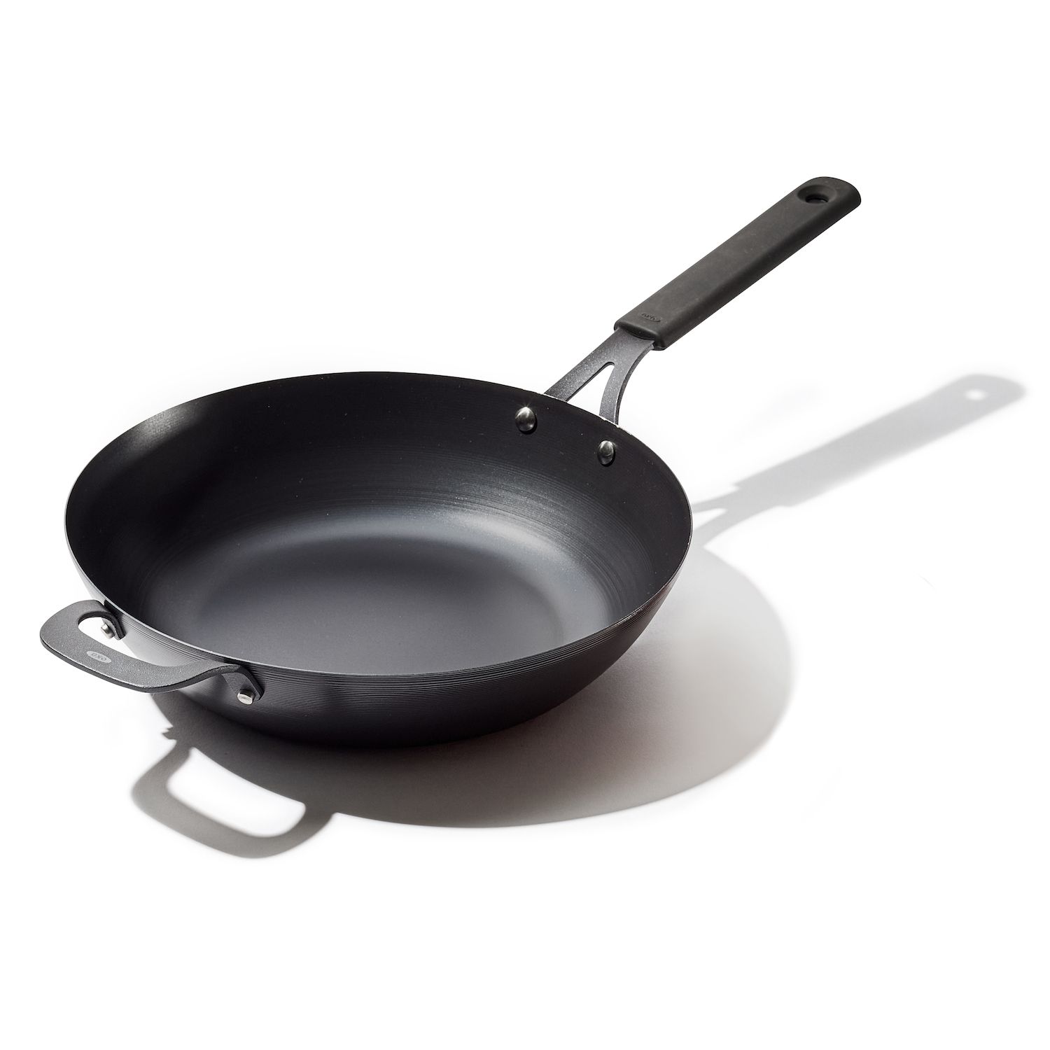 Nutrichef Pre Seasoned Wok Cast Iron Stir Fry Pan w/ Reversible Grill Plate Pan