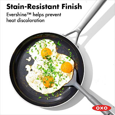 OXO Mira 3-Ply Stainless Steel 10-in. Non-Stick Frypan