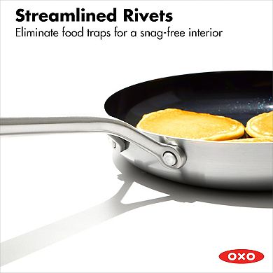 OXO Mira 3-Ply Stainless Steel 10-in. Non-Stick Frypan