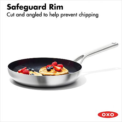 OXO Mira 3-Ply Stainless Steel 10-in. Non-Stick Frypan
