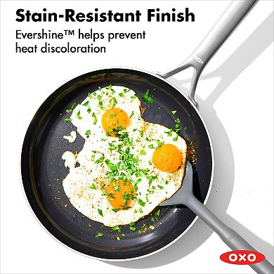 OXO Mira 3-Ply Stainless Steel 12-in. Non-Stick Frypan
