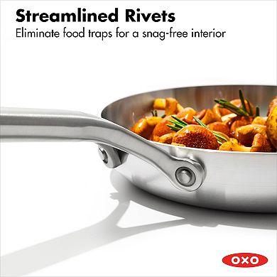 OXO Mira 3-Ply Stainless Steel 8-in. Frypan